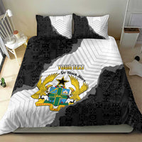 Custom Ghana Football Bedding Set 2026 Go Black Stars Black Adinkra Pattern - Wonder Print Shop