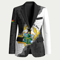 Custom Ghana Football Blazer 2026 Go Black Stars Black Adinkra Pattern - Wonder Print Shop