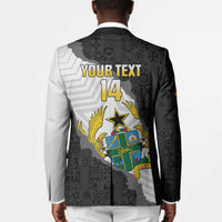 Custom Ghana Football Blazer 2026 Go Black Stars Black Adinkra Pattern - Wonder Print Shop