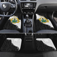 Custom Ghana Football Car Mats 2026 Go Black Stars Black Adinkra Pattern - Wonder Print Shop