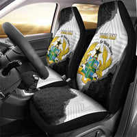 Custom Ghana Football Car Seat Cover 2026 Go Black Stars Black Adinkra Pattern - Wonder Print Shop