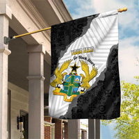 Custom Ghana Football Garden Flag 2026 Go Black Stars Black Adinkra Pattern - Wonder Print Shop
