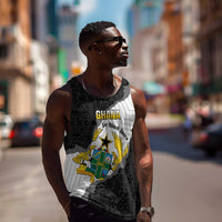 Custom Ghana Football Men Tank Top 2026 Go Black Stars Black Adinkra Pattern - Wonder Print Shop