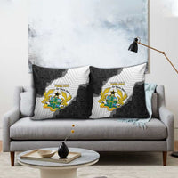 Custom Ghana Football Pillow Cover 2026 Go Black Stars Black Adinkra Pattern - Wonder Print Shop