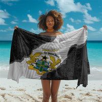 Custom Ghana Football Sarong 2026 Go Black Stars Black Adinkra Pattern - Wonder Print Shop