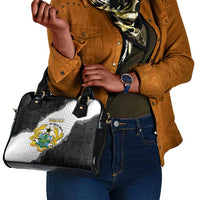 Custom Ghana Football Shoulder Handbag 2026 Go Black Stars Black Adinkra Pattern - Wonder Print Shop