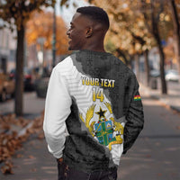 Custom Ghana Football Sweatshirt 2026 Go Black Stars Black Adinkra Pattern - Wonder Print Shop