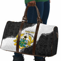 Custom Ghana Football Travel Bag 2026 Go Black Stars Black Adinkra Pattern - Wonder Print Shop