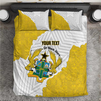Custom Ghana Football Bedding Set 2026 Go Black Stars Yellow Adinkra Pattern - Wonder Print Shop
