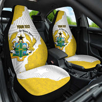 Custom Ghana Football Car Seat Cover 2026 Go Black Stars Yellow Adinkra Pattern - Wonder Print Shop