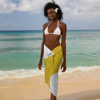 Custom Ghana Football Sarong 2026 Go Black Stars Yellow Adinkra Pattern - Wonder Print Shop