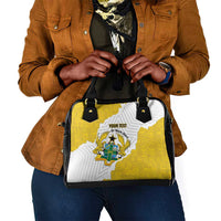 Custom Ghana Football Shoulder Handbag 2026 Go Black Stars Yellow Adinkra Pattern - Wonder Print Shop