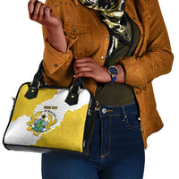 Custom Ghana Football Shoulder Handbag 2026 Go Black Stars Yellow Adinkra Pattern - Wonder Print Shop