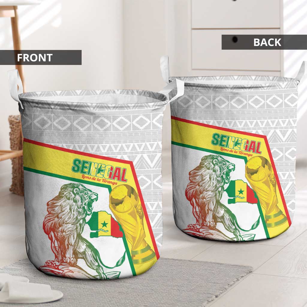 Senegal Football Laundry Basket 2026 Come On Lions de la Teranga - Wonder Print Shop