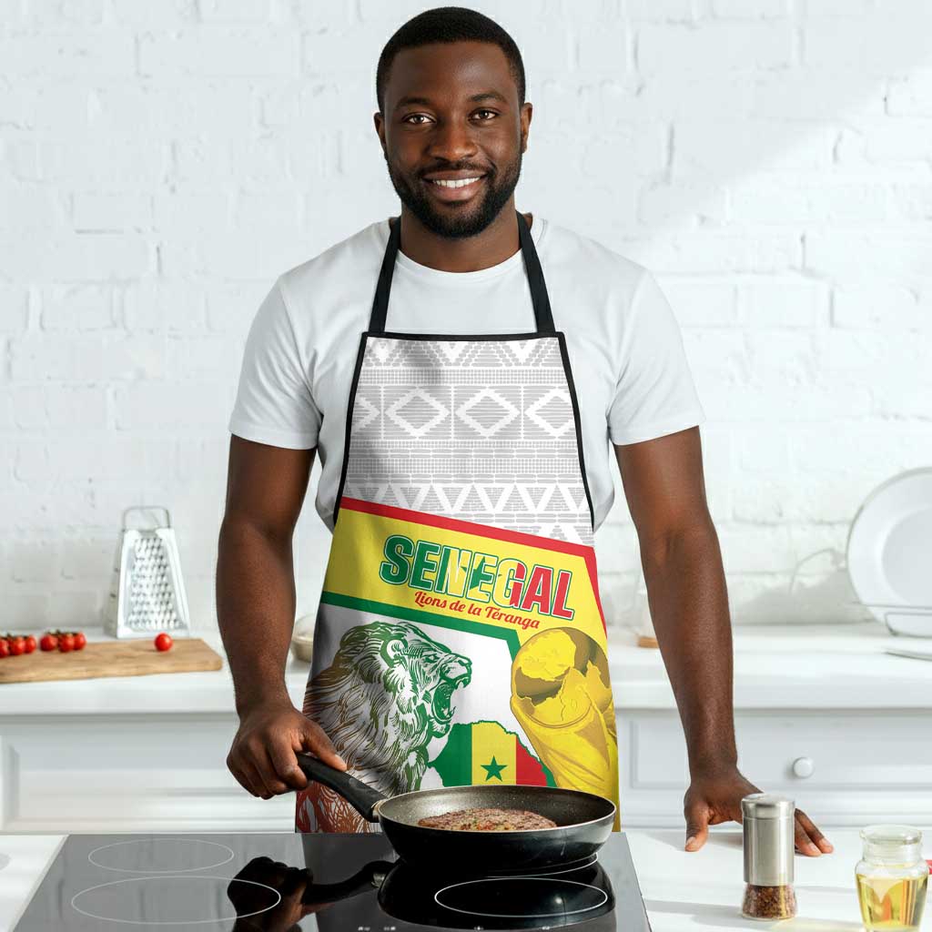 Senegal Football Apron 2026 Come On Lions de la Teranga - Wonder Print Shop