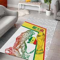 Senegal Football Area Rug 2026 Come On Lions de la Teranga - Wonder Print Shop