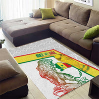 Senegal Football Area Rug 2026 Come On Lions de la Teranga - Wonder Print Shop