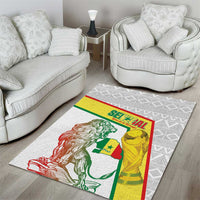 Senegal Football Area Rug 2026 Come On Lions de la Teranga - Wonder Print Shop