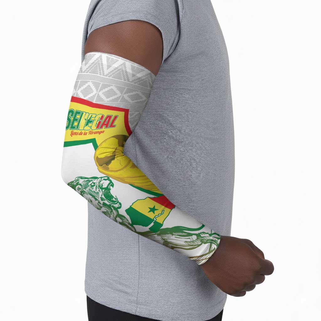 Personalized Senegal Football Arm Sleeves 2026 Come On Lions de la Teranga - Wonder Print Shop
