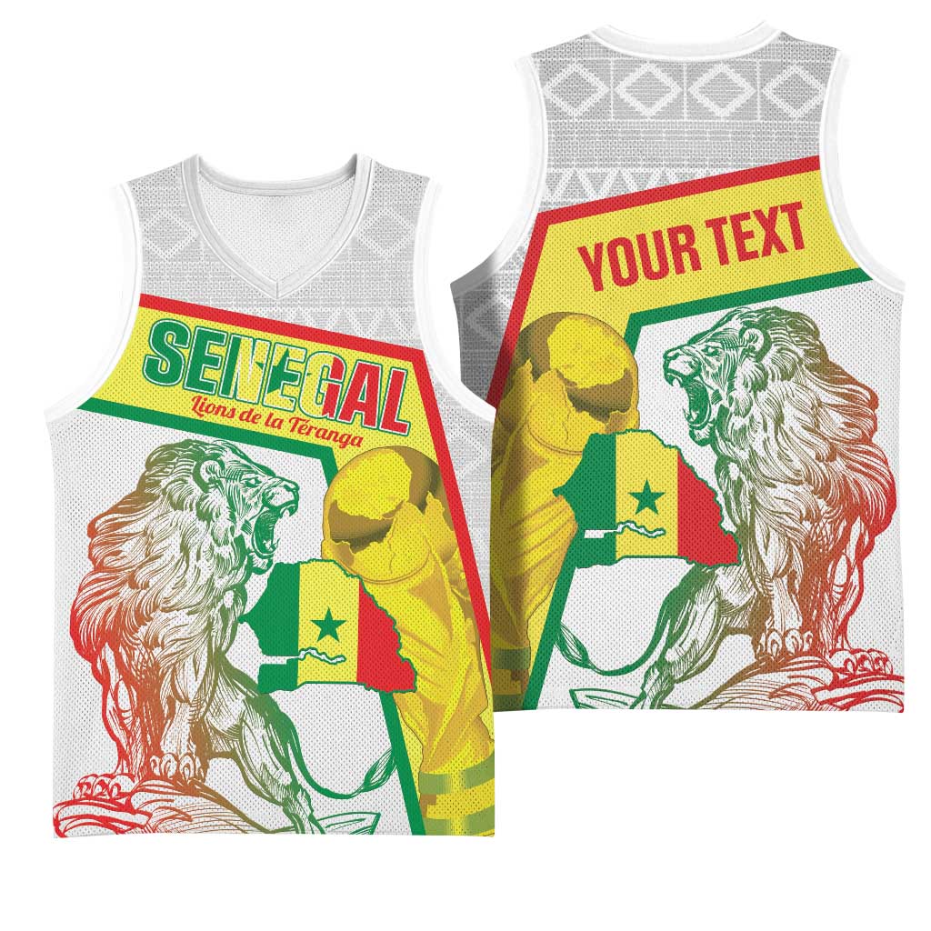 Personalized Senegal Football Basketball Jersey 2026 Come On Lions de la Teranga - Wonder Print Shop