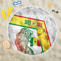 Senegal Football Beach Blanket 2026 Come On Lions de la Teranga - Wonder Print Shop