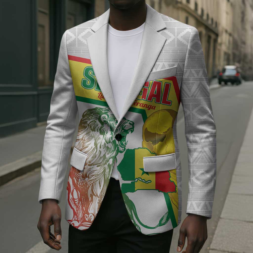 Personalized Senegal Football Blazer 2026 Come On Lions de la Teranga - Wonder Print Shop