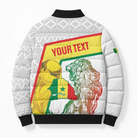 Personalized Senegal Football Bomber Puffer Jacket 2026 Come On Lions de la Teranga - Wonder Print Shop