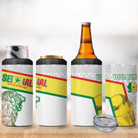 Personalized Senegal Football 4 in 1 Can Cooler Tumbler 2026 Come On Lions de la Teranga - Wonder Print Shop