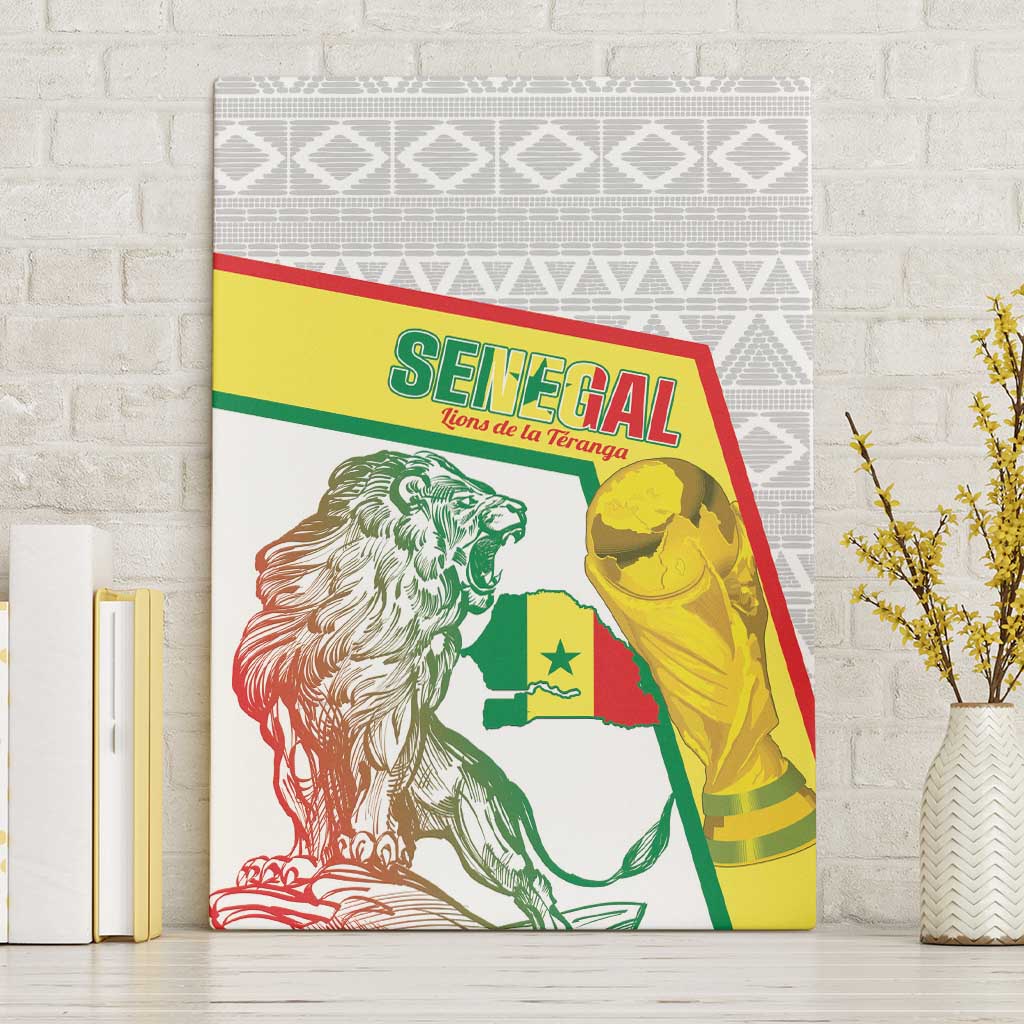 Senegal Football Canvas Wall Art 2026 Come On Lions de la Teranga - Wonder Print Shop