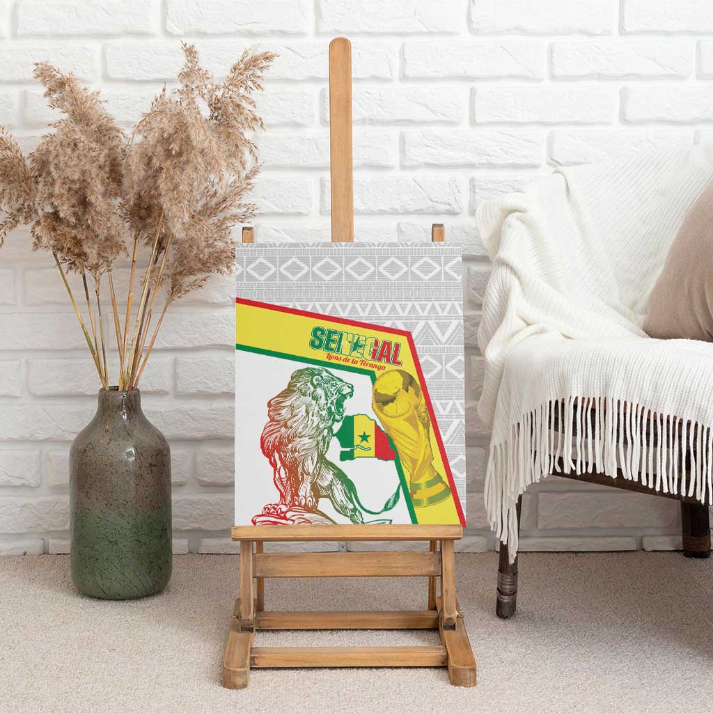 Senegal Football Canvas Wall Art 2026 Come On Lions de la Teranga - Wonder Print Shop