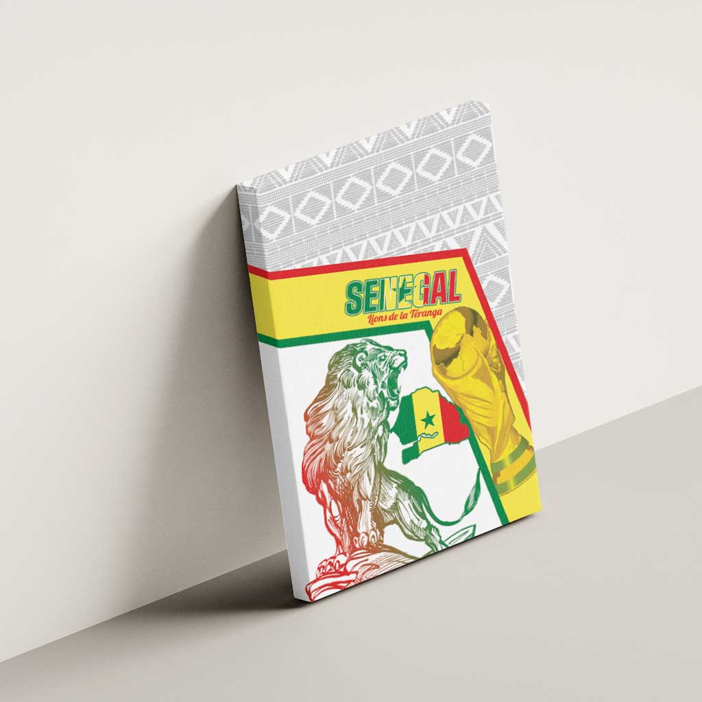 Senegal Football Canvas Wall Art 2026 Come On Lions de la Teranga - Wonder Print Shop
