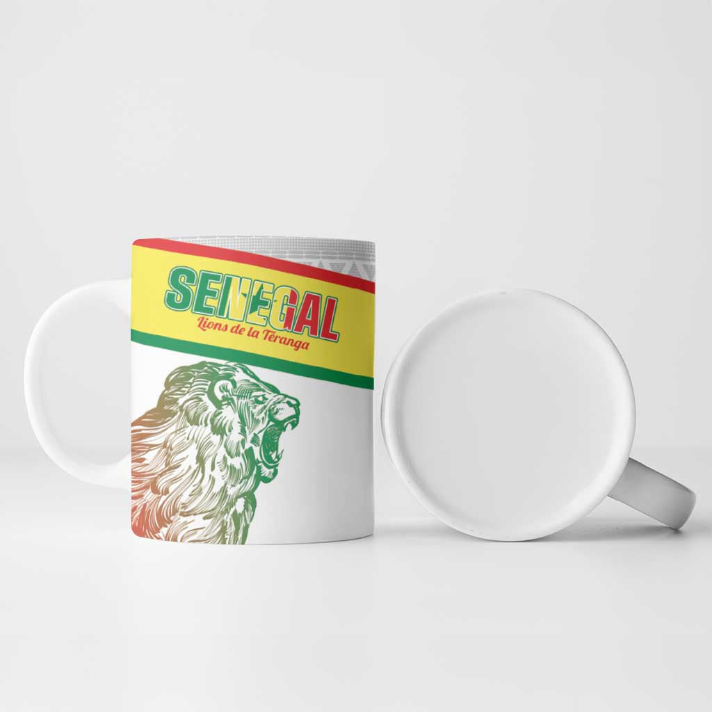 Personalized Senegal Football Ceramic Mug 2026 Come On Lions de la Teranga - Wonder Print Shop