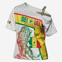 Personalized Senegal Football Cross Shoulder Shirt 2026 Come On Lions de la Teranga - Wonder Print Shop