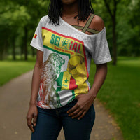 Personalized Senegal Football Cross Shoulder Shirt 2026 Come On Lions de la Teranga - Wonder Print Shop