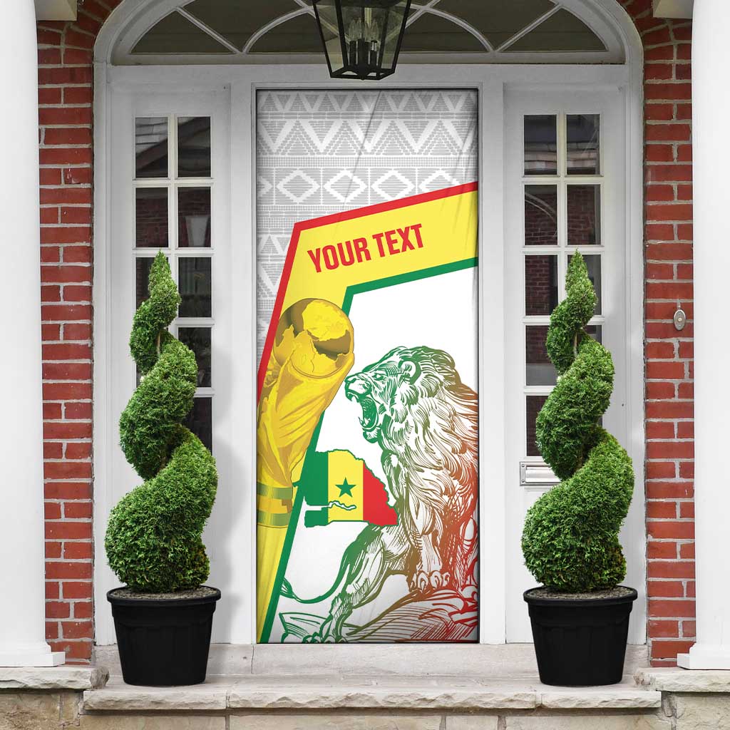 Personalized Senegal Football Door Cover 2026 Come On Lions de la Teranga - Wonder Print Shop