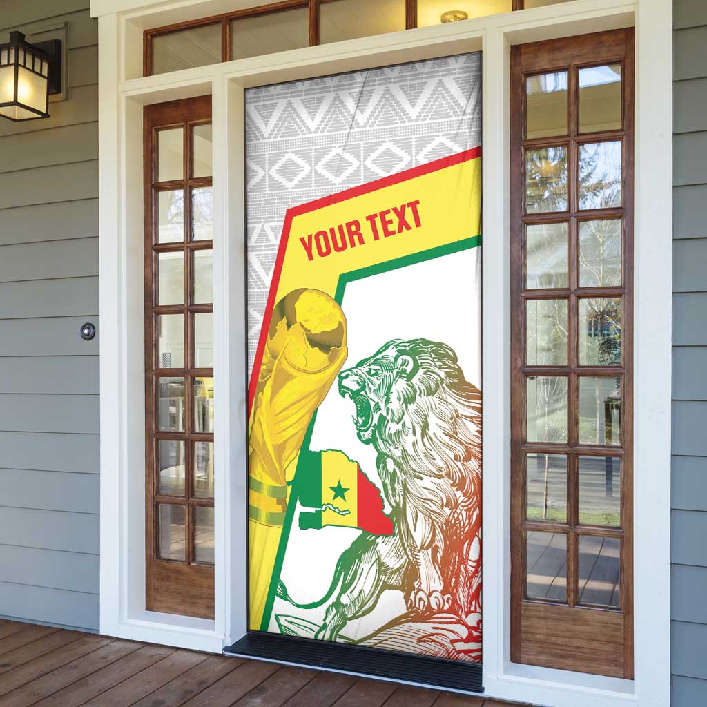 Personalized Senegal Football Door Cover 2026 Come On Lions de la Teranga - Wonder Print Shop
