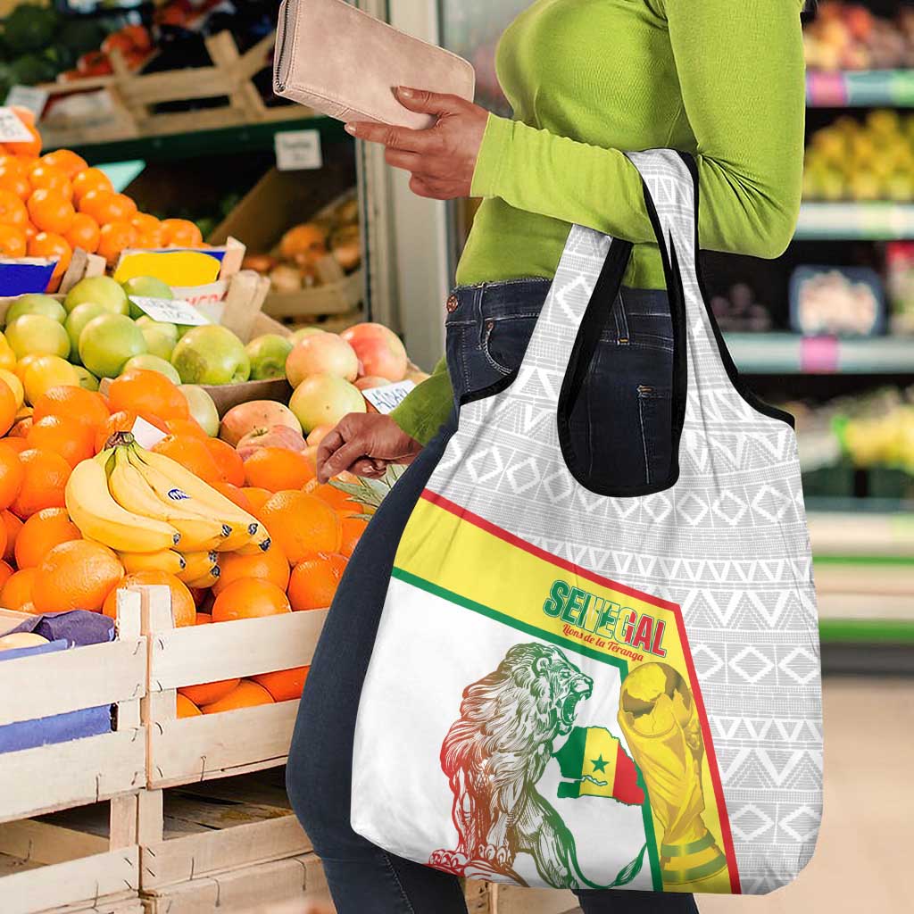 Senegal Football Grocery Bag 2026 Come On Lions de la Teranga - Wonder Print Shop