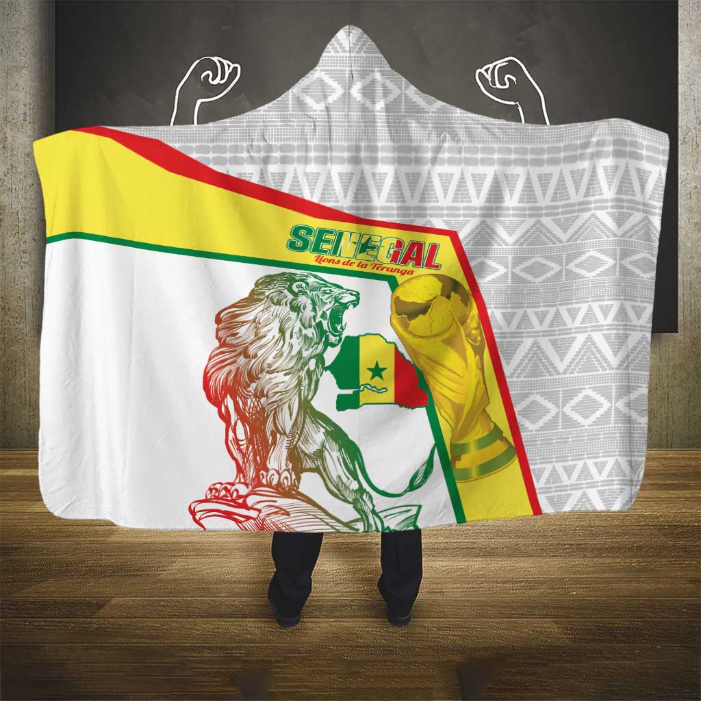 Senegal Football Hooded Blanket 2026 Come On Lions de la Teranga - Wonder Print Shop
