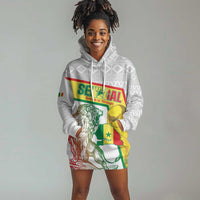 Personalized Senegal Football Hoodie Dress 2026 Come On Lions de la Teranga - Wonder Print Shop