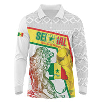 Personalized Senegal Football Long Sleeve Polo Shirt 2026 Come On Lions de la Teranga - Wonder Print Shop