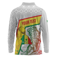Personalized Senegal Football Long Sleeve Polo Shirt 2026 Come On Lions de la Teranga - Wonder Print Shop