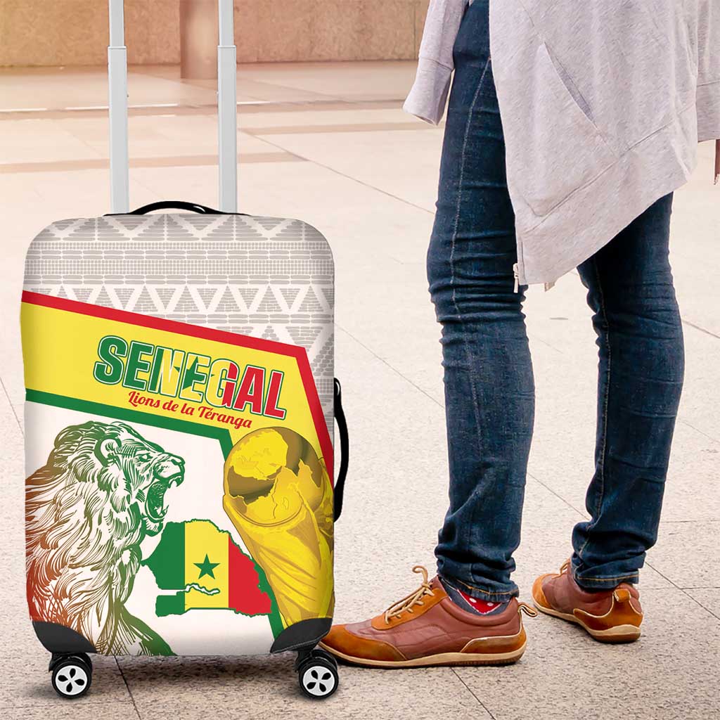 Senegal Football Luggage Cover 2026 Come On Lions de la Teranga - Wonder Print Shop