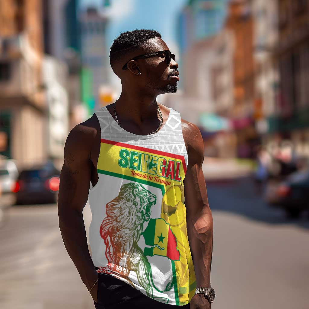 Personalized Senegal Football Men Tank Top 2026 Come On Lions de la Teranga - Wonder Print Shop