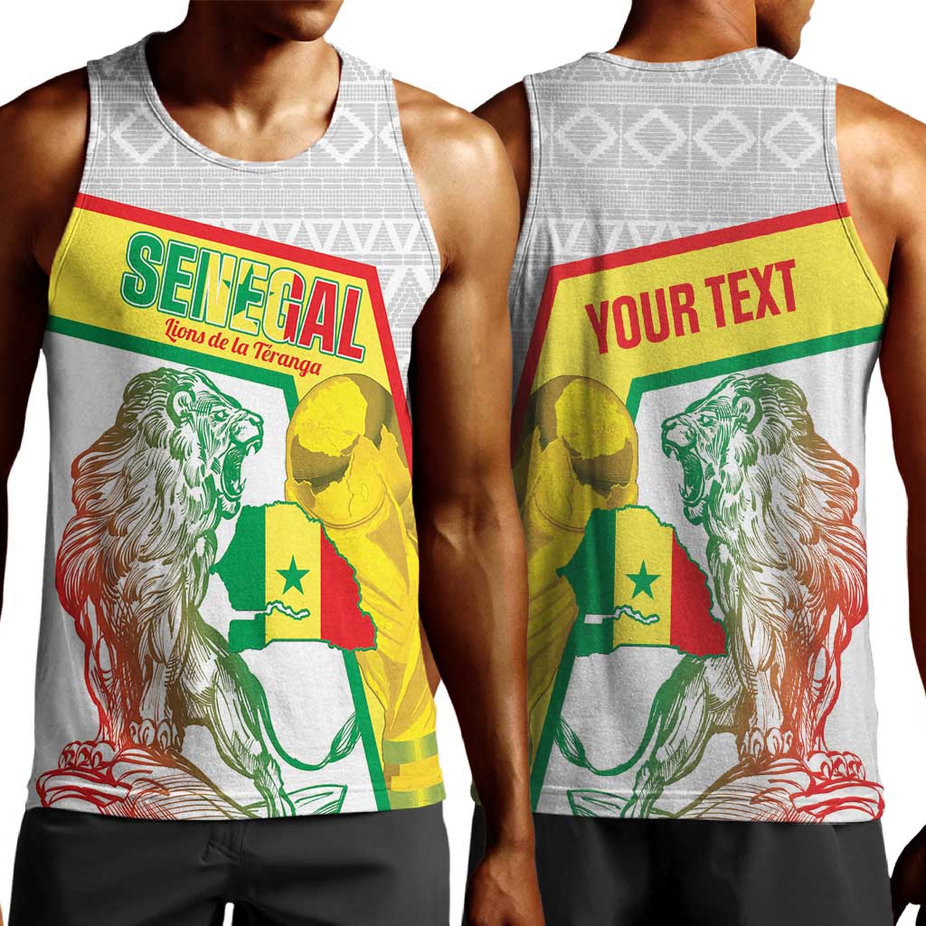 Personalized Senegal Football Men Tank Top 2026 Come On Lions de la Teranga - Wonder Print Shop