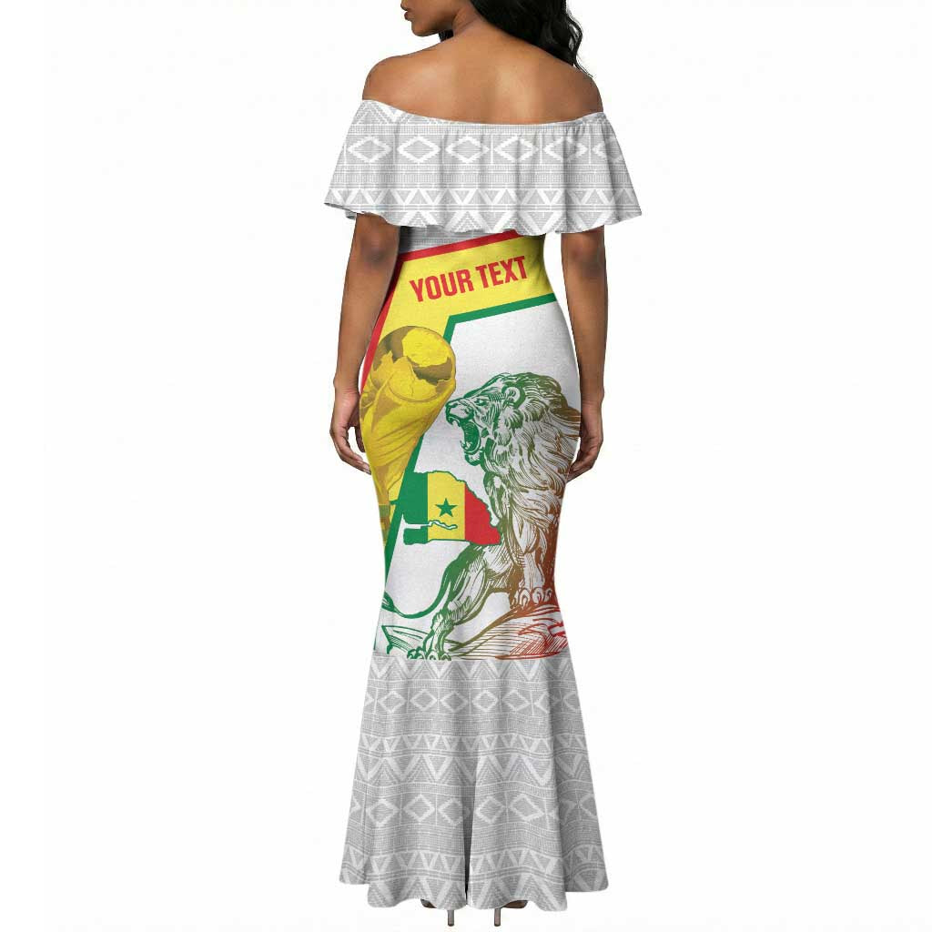 Personalized Senegal Football Mermaid Dress 2026 Come On Lions de la Teranga LT14