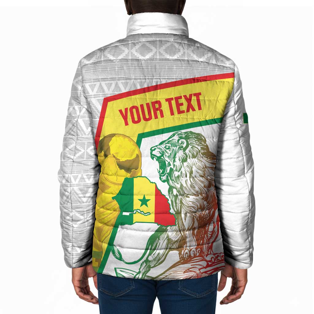 Personalized Senegal Football Padded Jacket 2026 Come On Lions de la Teranga - Wonder Print Shop