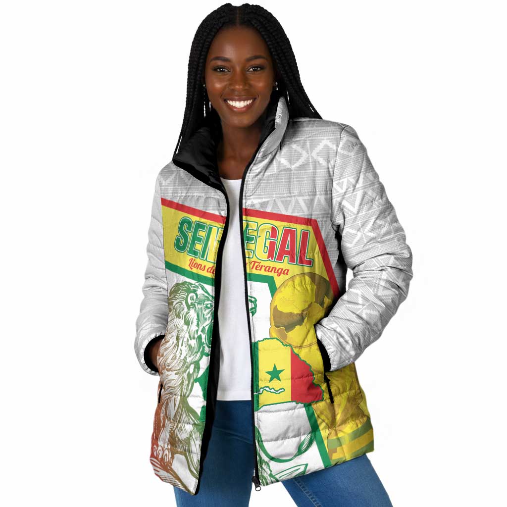 Personalized Senegal Football Padded Jacket 2026 Come On Lions de la Teranga - Wonder Print Shop