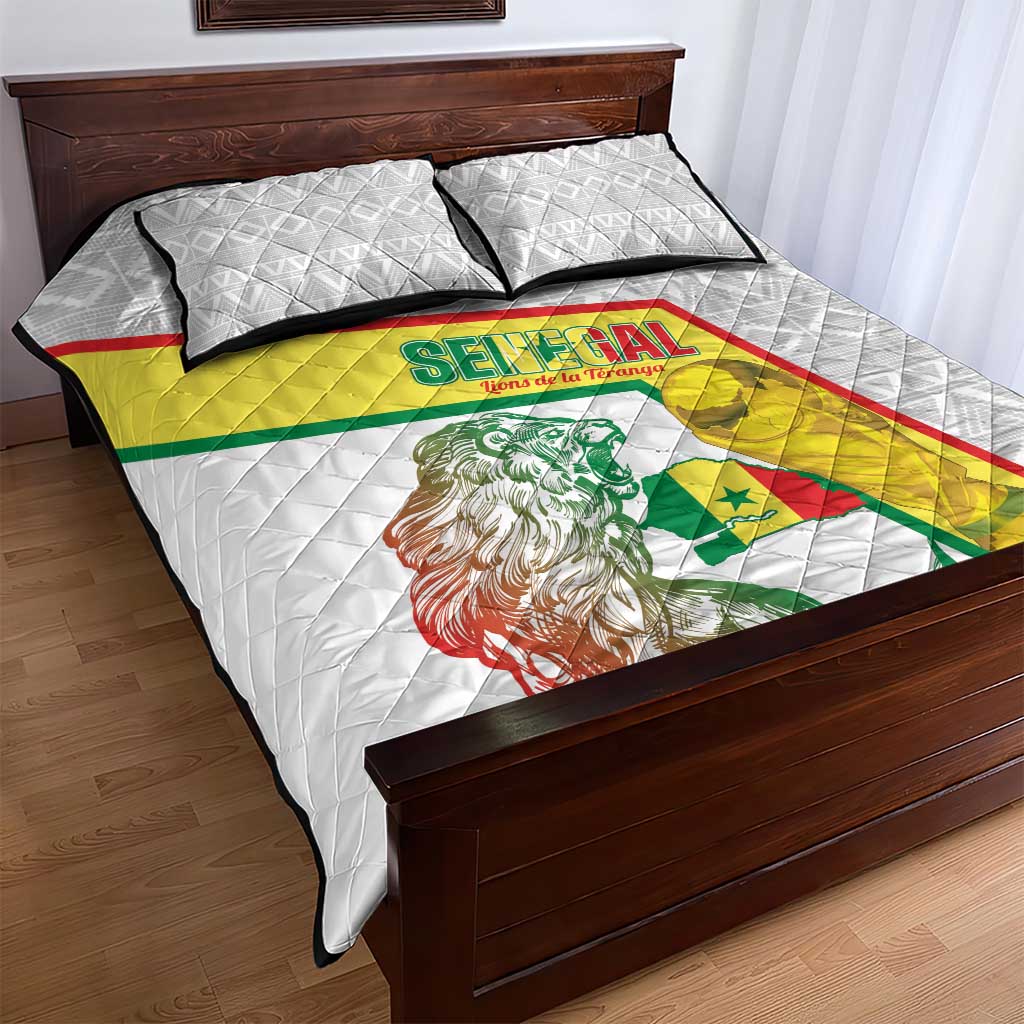 Senegal Football Quilt Bed Set 2026 Come On Lions de la Teranga - Wonder Print Shop
