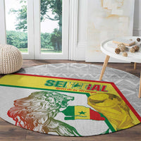 Senegal Football Round Carpet 2026 Come On Lions de la Teranga - Wonder Print Shop