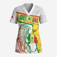 Personalized Senegal Football Scrub Top 2026 Come On Lions de la Teranga - Wonder Print Shop